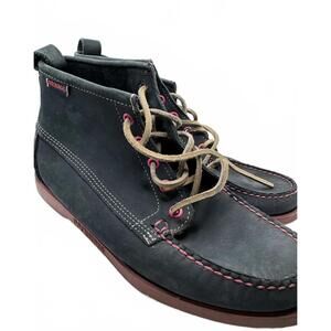 Sebago Docksides Women's Mariner Navy Blue Leather Lace-Up Chukka Ankle Boots 8